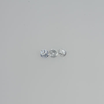 1.5-2.5 mm Natural Fancy white Sapphire Loose Vs Quality  Gemstone Round Diamond Cut - Thai Gems Export Ltd.