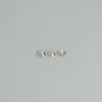 3.00 mm Natural Yellowish White Sapphire Loose Cleanish Quality  Gemstone Round Diamond Cut