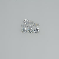3.00 mm Natural Yellowish White Sapphire Loose Cleanish Quality  Gemstone Round Diamond Cut