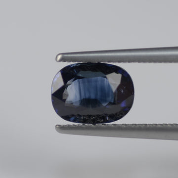 1.23 cts Unheated Natural Blue Sapphire Loose Gemstone Cushion Cut