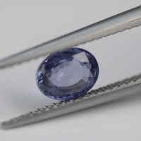 0.90 cts Unheated Natural Purple Sapphire Loose Gemstone Oval Cut