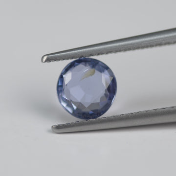 5.6 mm Unheated Natural Blue Sapphire Loose Gemstone Round Cut