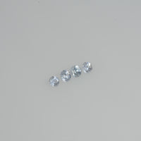 1.5-2.5 mm Natural Bluish white Sapphire Loose Vs Quality Gemstone Round Diamond Cut