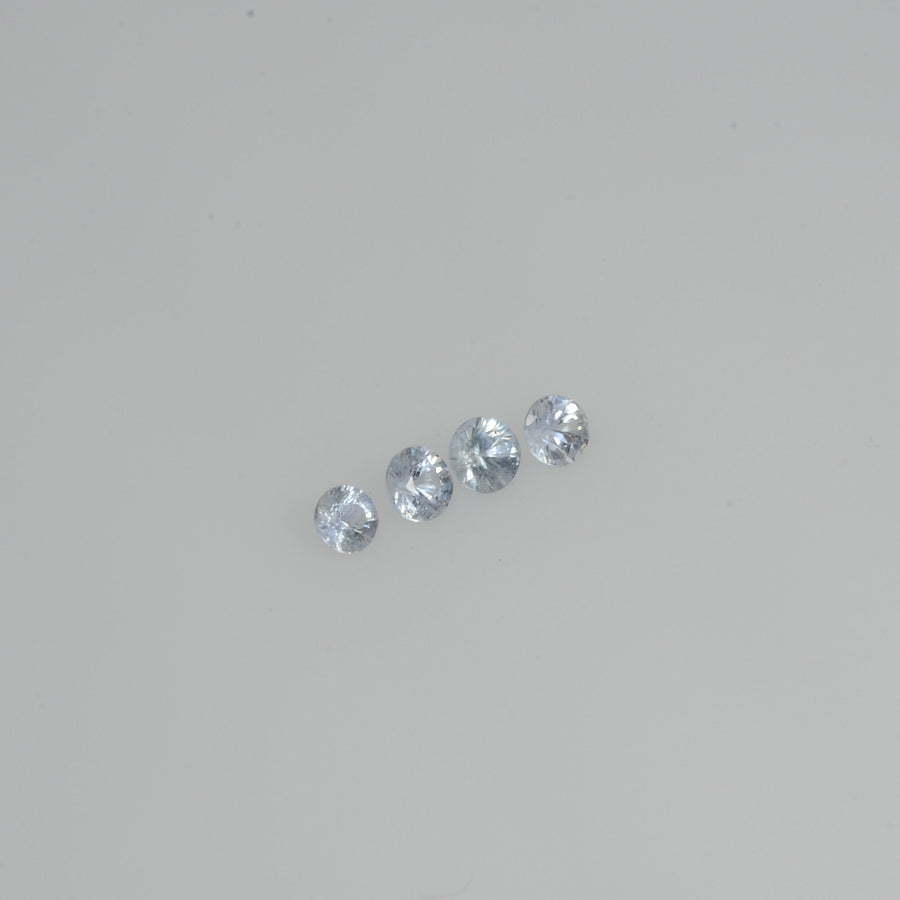 1.5-2.5 mm Natural Bluish white Sapphire Loose Vs Quality Gemstone Round Diamond Cut