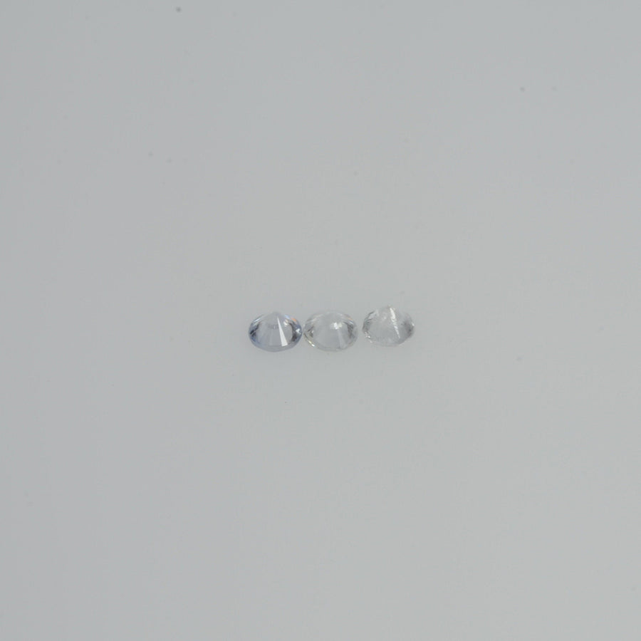 1.5-2.5 mm Natural Fancy white Sapphire Loose Vs Quality  Gemstone Round Diamond Cut - Thai Gems Export Ltd.