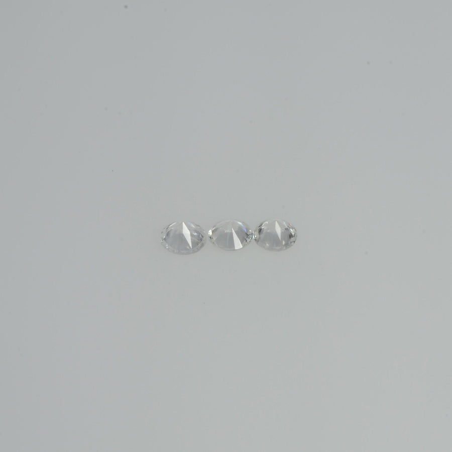 2.0-3.0 mm Natural Yellowish white Sapphire Loose Vs Quality Gemstone Round Diamond Cut