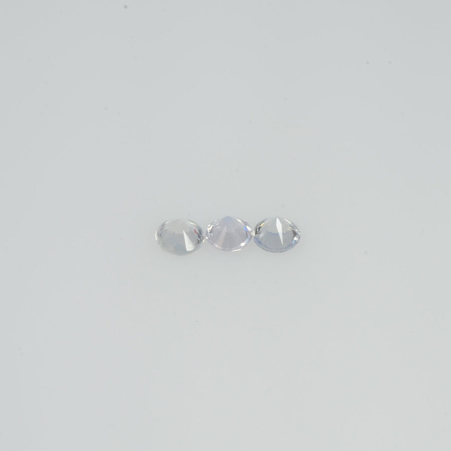 1.5-3.0 mm Natural Bluish White Sapphire Loose Pk Quality Gemstone Round Diamond Cut