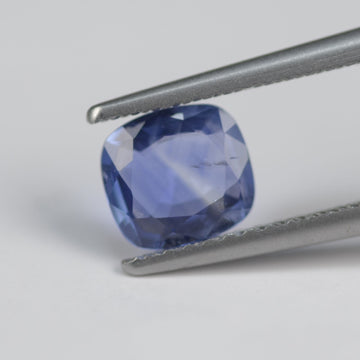 0.76 cts Unheated Natural Blue Sapphire Loose Gemstone Cushion Cut