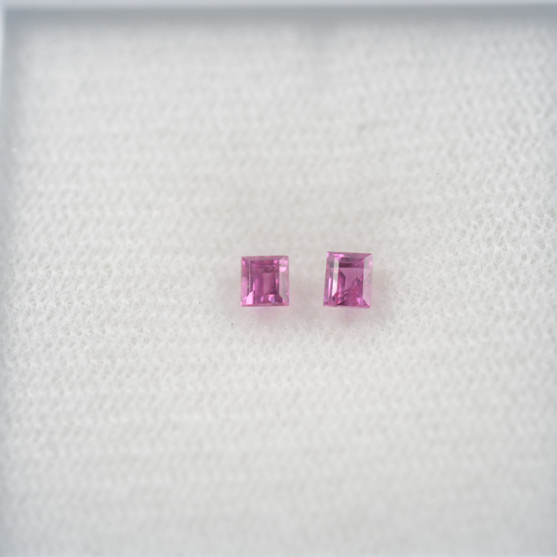 LOTS: Natural Pink Sapphire Loose Gemstone Baguette Step Cut