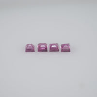 2.0-3.6 mm Natural Callibrated Pink Sapphire Loose Gemstone Square Cut