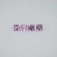 1.8-3.3 mm Natural Callibrated Pink Sapphire Loose Gemstone Square Cut