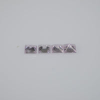 1.5-3.9 mm Natural Callibrated Pink Sapphire Loose Gemstone Princess Square Cut