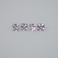 1.5-3.9 mm Natural Callibrated Pink Sapphire Loose Gemstone Princess Square Cut