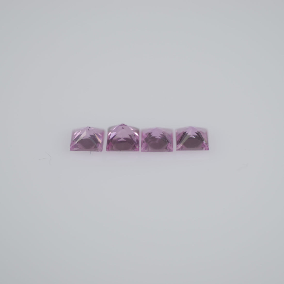 2.0-2.9 mm Natural Callibrated Pink Sapphire Loose Gemstone Princess Square Cut