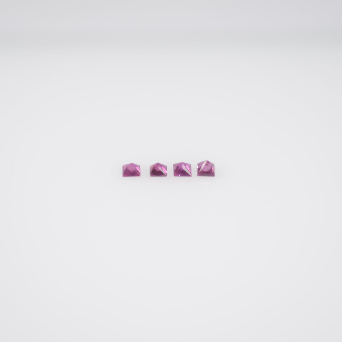 1.2-1.9 mm Natural Callibrated Pink Sapphire Loose Gemstone Princess Square Cut