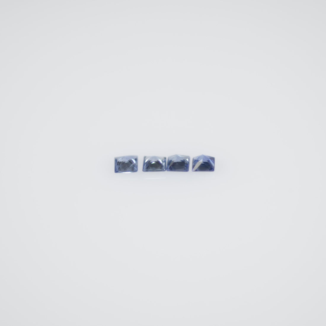 1.1-1.9 MM Natural Princess Cut Blue Sapphire Loose Gemstone