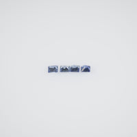 1.1-1.9 MM Natural Princess Cut Blue Sapphire Loose Gemstone