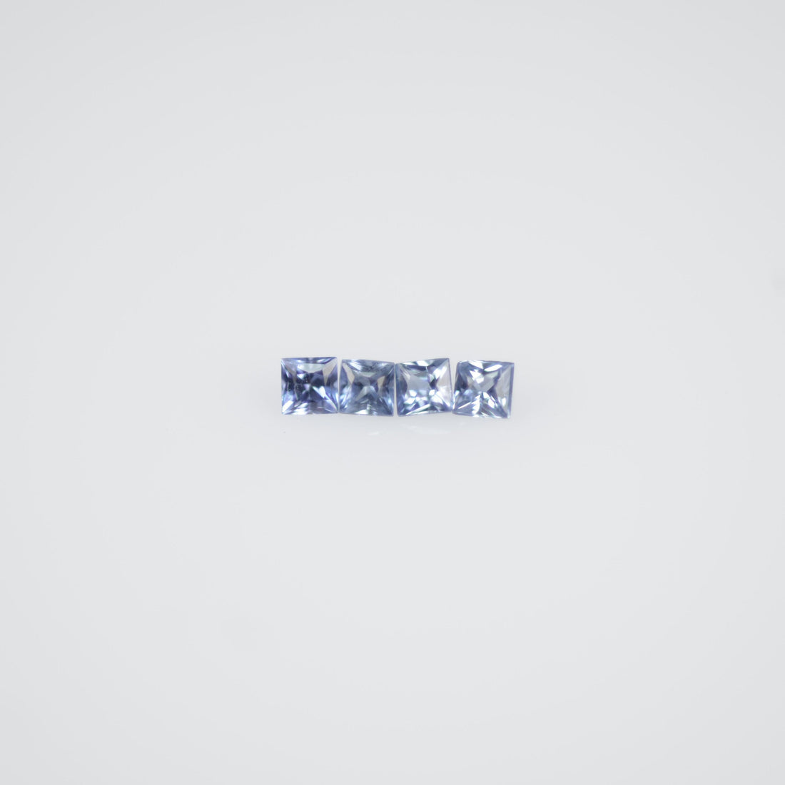 1.1-1.9 MM Natural Princess Cut Blue Sapphire Loose Gemstone