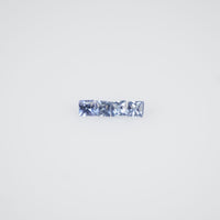 1.1-1.9 MM Natural Princess Cut Blue Sapphire Loose Gemstone