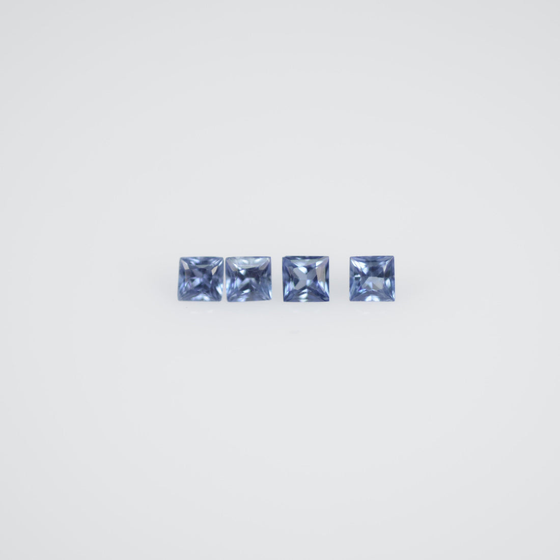 1.3-2.3 MM Natural Princess Cut Blue Sapphire Loose Gemstone