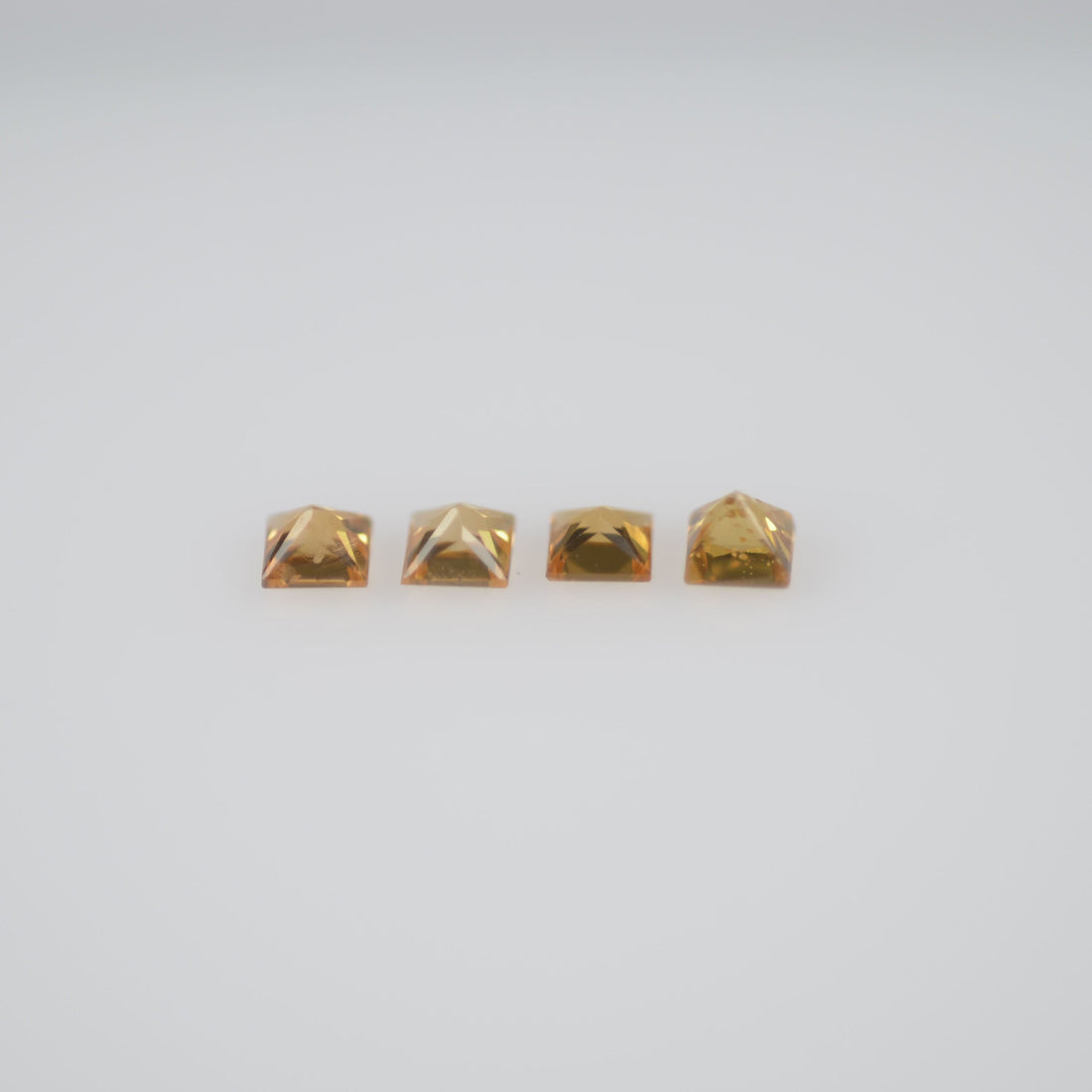 1.9-2.3 mm Natural Calibrated Yellow Sapphire Loose Gemstone Princess Cut
