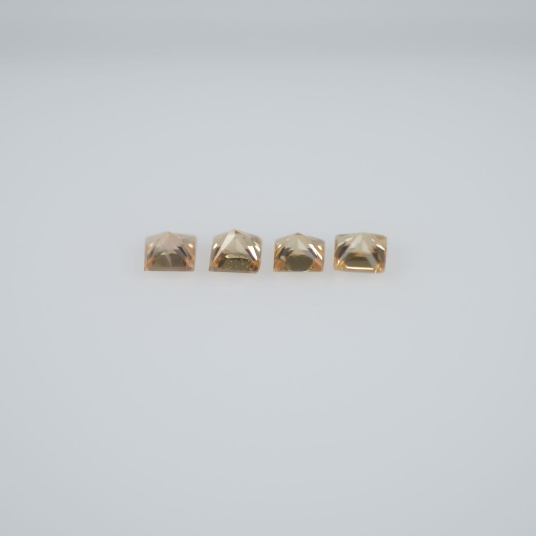 1.7-2.2  mm Natural Calibrated Yellow Sapphire Loose Gemstone Princess Cut
