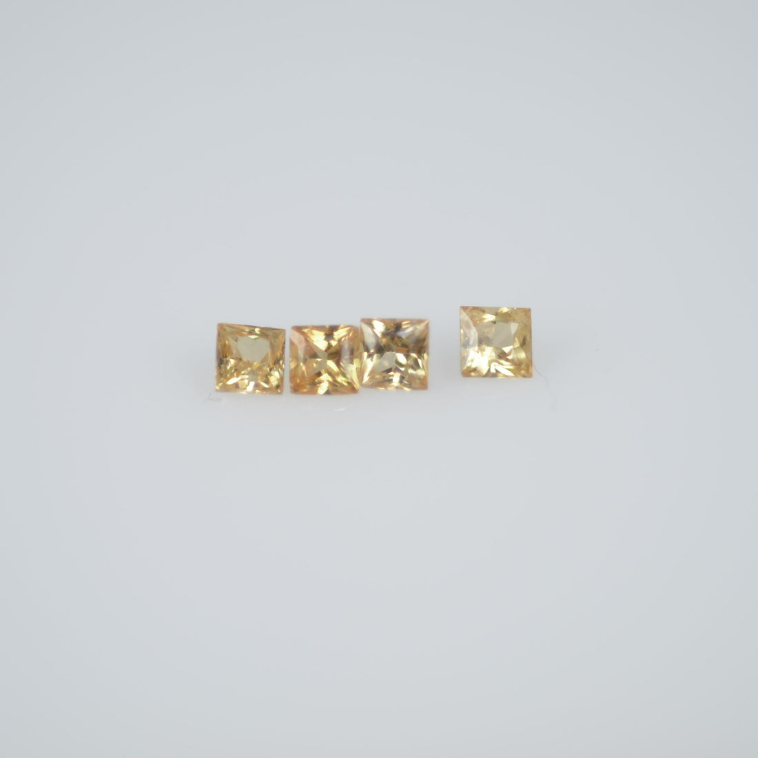 1.7-2.2  mm Natural Calibrated Yellow Sapphire Loose Gemstone Princess Cut