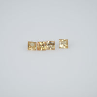 1.7-2.2  mm Natural Calibrated Yellow Sapphire Loose Gemstone Princess Cut