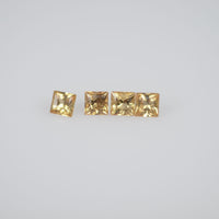 1.7-2.8 mm Natural Calibrated Yellow Sapphire Loose Gemstone Princess Cut