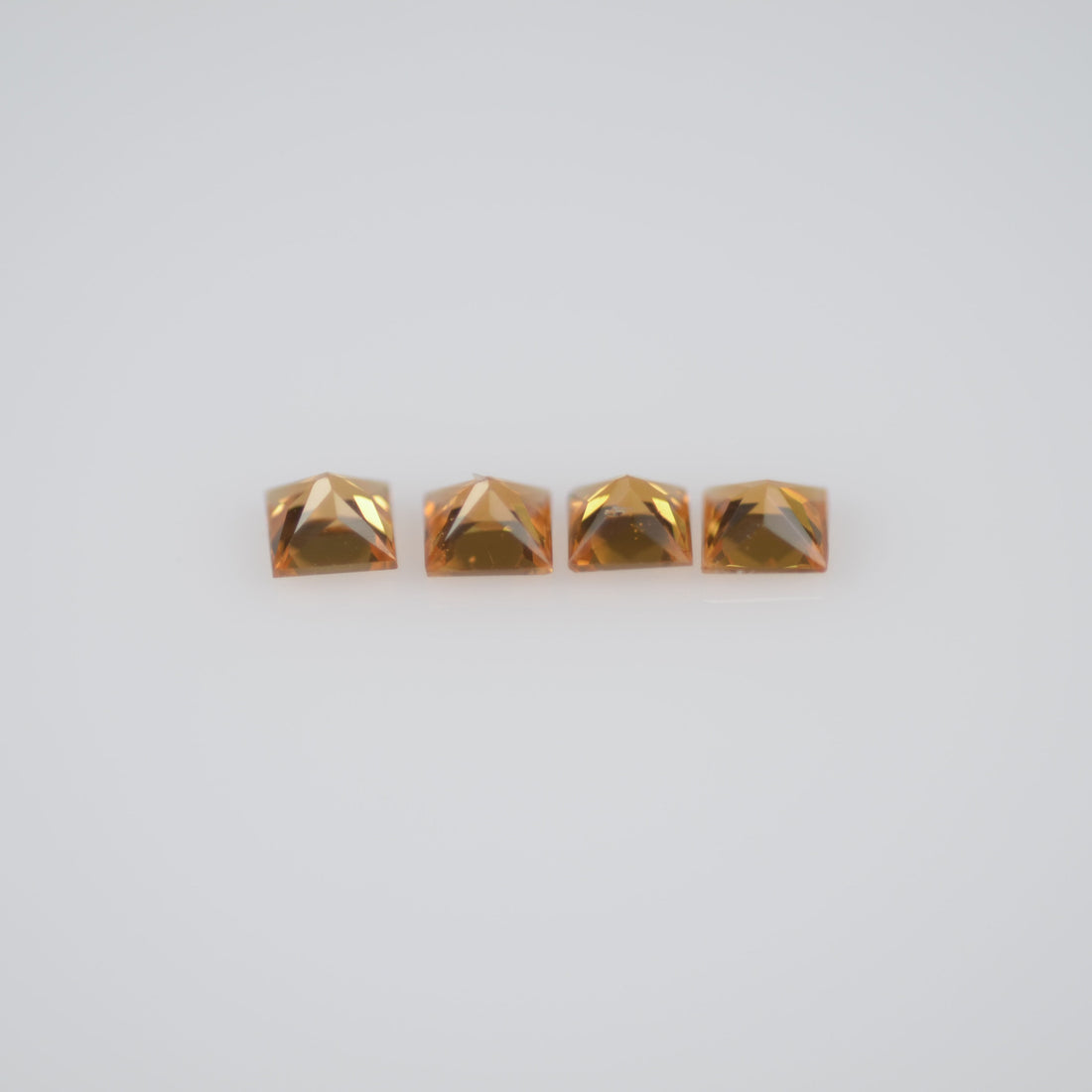 2.2-2.8 mm Natural Calibrated Yellow Sapphire Loose Gemstone Princess Cut