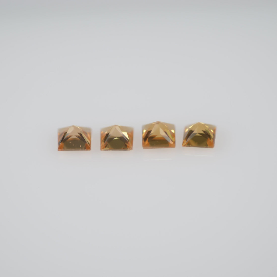 2.2-2.8 mm Natural Calibrated Yellow Sapphire Loose Gemstone Princess Cut