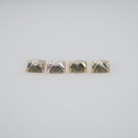 2.8-3.3 mm Natural Calibrated Orangish Yellow Sapphire Loose Gemstone Princess Cut