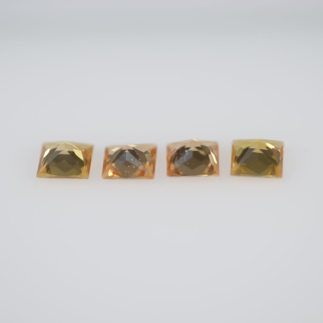 2.8-3.2 mm Natural Calibrated Yellow Sapphire Loose Gemstone Princess Cut