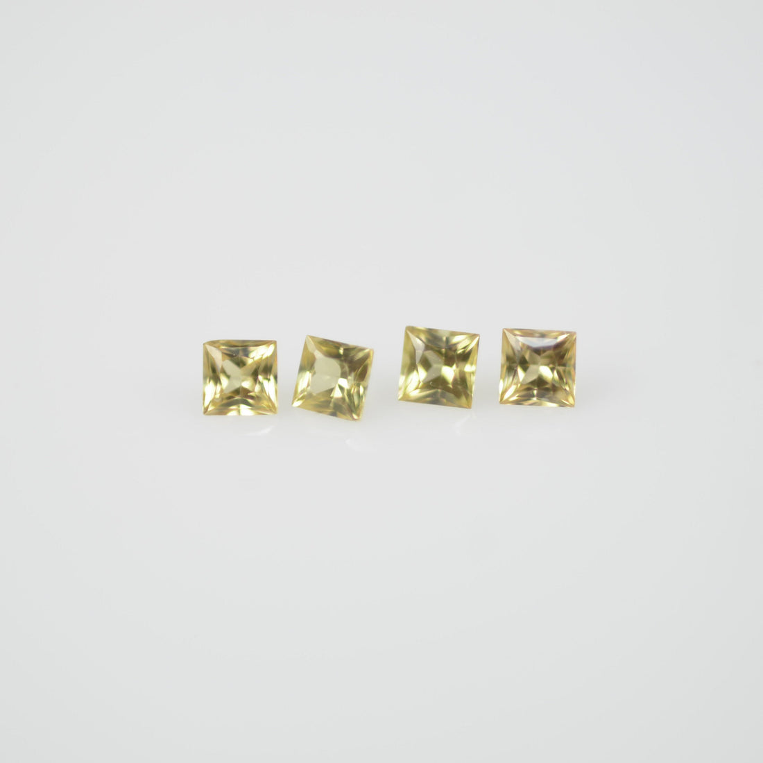 1.3-2.0 mm Natural Calibrated Yellow Sapphire Loose Gemstone Princess Cut