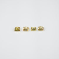 1.4-1.9 mm Natural Calibrated Yellow Sapphire Loose Gemstone Princess Cut