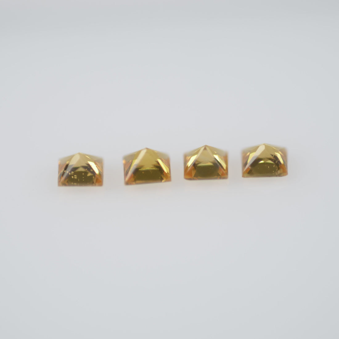 1.7-2.3 mm Natural Calibrated Yellow Sapphire Loose Gemstone Princess Cut