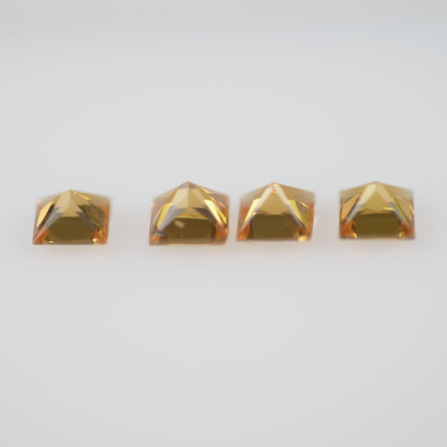2.7-3.3 mm Natural Calibrated Yellow Sapphire Loose Gemstone Princess Cut