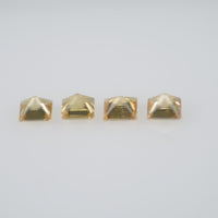 2.1-2.9 mm Natural Calibrated Yellow Sapphire Loose Gemstone Princess Cut