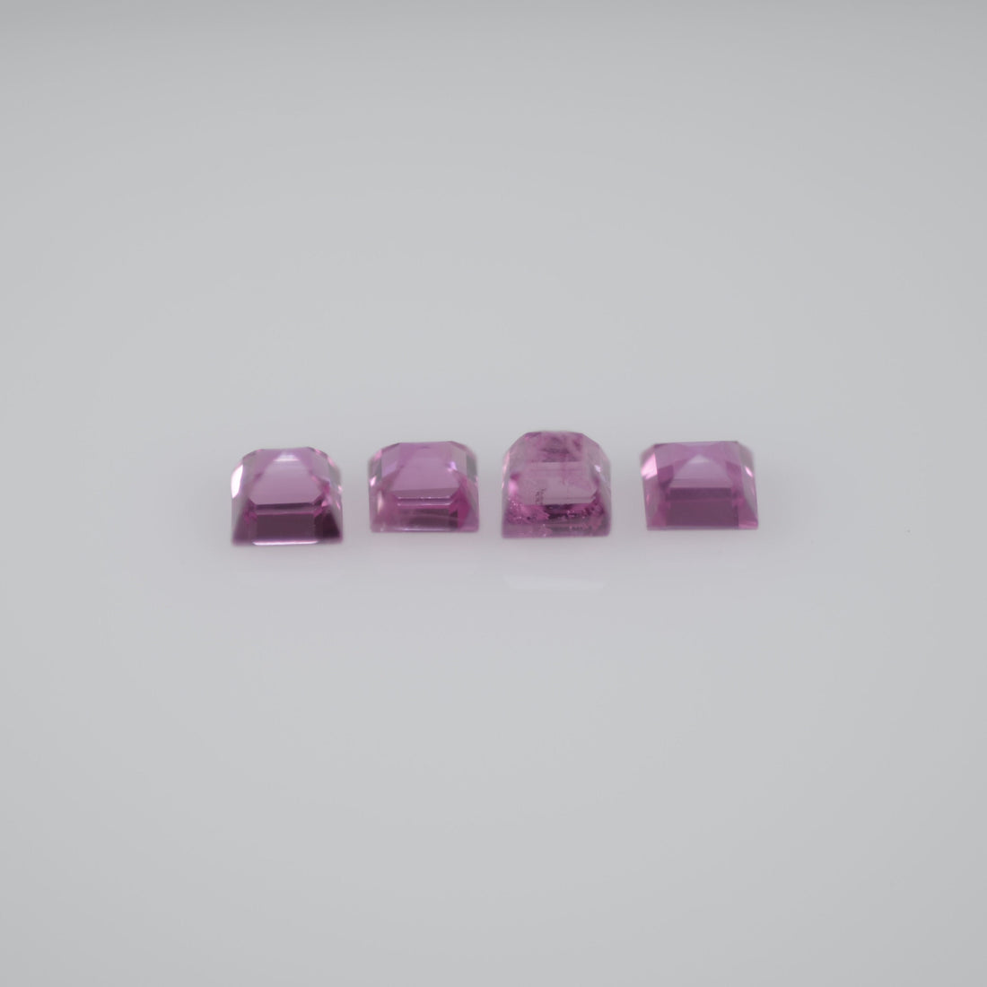 2.0-3.5 mm Natural Callibrated Pink Sapphire Loose Gemstone Square Cut