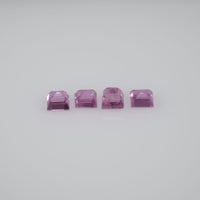 2.0-3.5 mm Natural Callibrated Pink Sapphire Loose Gemstone Square Cut