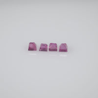1.4-2.0 mm Natural Callibrated Pink Sapphire Loose Gemstone Square Cut