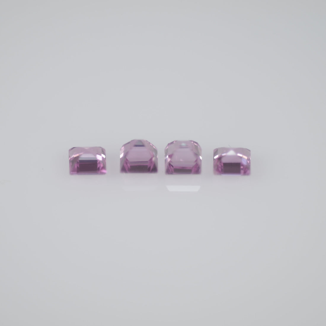 1.8-3.3 mm Natural Callibrated Pink Sapphire Loose Gemstone Square Cut