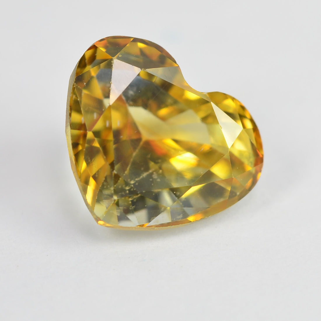 1.91 cts Natural Yellow Sapphire Loose Gemstone Heart Cut