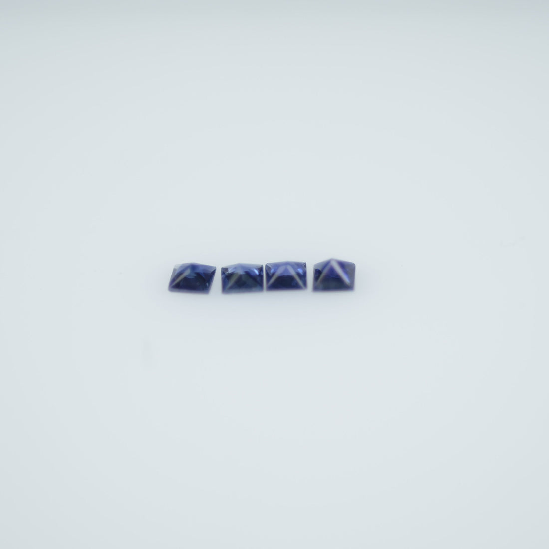 1.3-1.9 MM  Natural Princess Cut Blue Sapphire Loose Gemstone