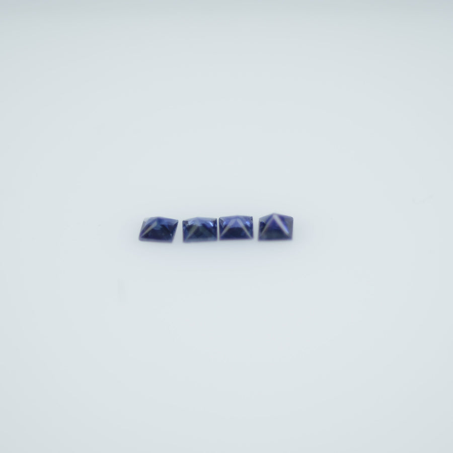 1.3-1.9 MM  Natural Princess Cut Blue Sapphire Loose Gemstone