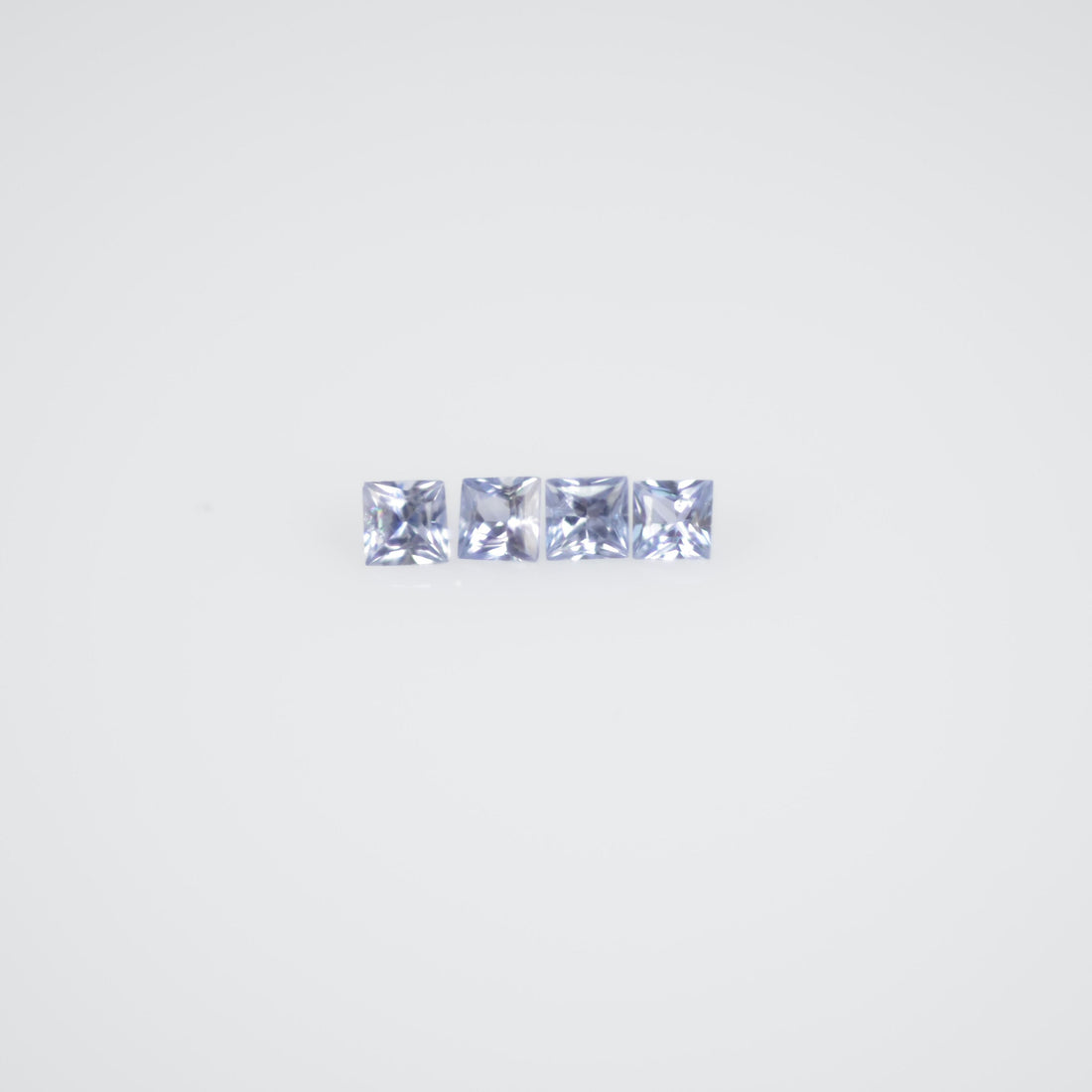 1.6-2.3 MM Natural Princess Cut Blue Sapphire Loose Gemstone