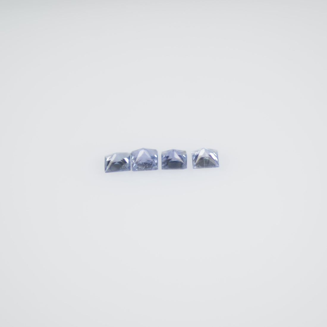 1.5-2.4 MM  Natural Princess Cut Blue Sapphire Loose Gemstone
