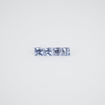 1.5-2.4 MM  Natural Princess Cut Blue Sapphire Loose Gemstone