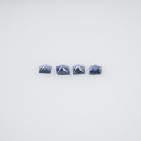 1.9-2.3 MM  Natural Princess Cut Blue Sapphire Loose Gemstone