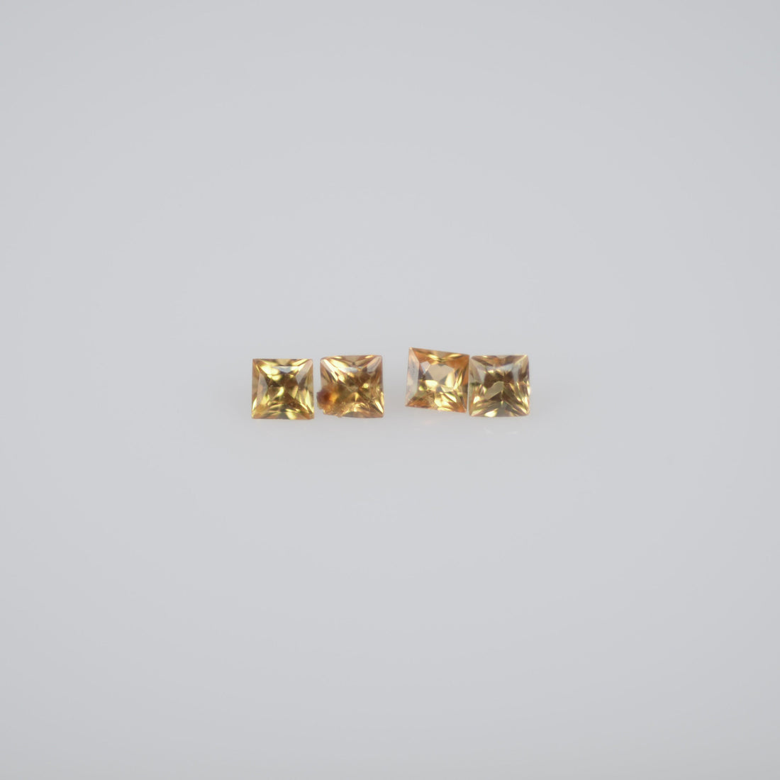 1.4-1.8 mm Natural Calibrated Yellow Sapphire Loose Gemstone Princess Cut